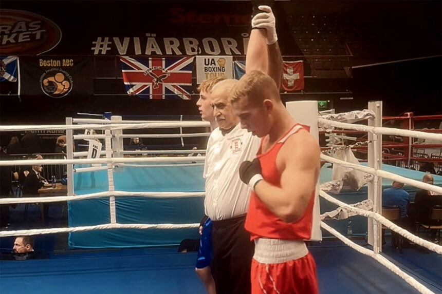 Weerter Ring bokser Alex Scholte pakt zilver in Zweden