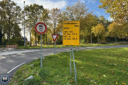 Eindhovenseweg enkele dagen dicht voor asfaltwerkzaamheden