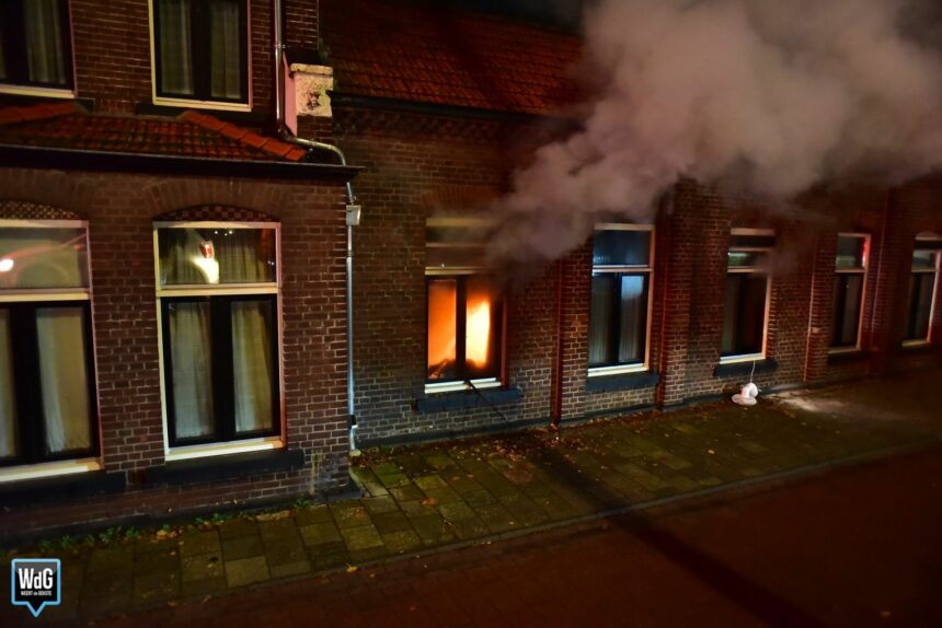 Flinke rookontwikkeling bij woningbrand in Nederweert