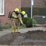 Gaslekkage in opengebroken Kloosterstraat