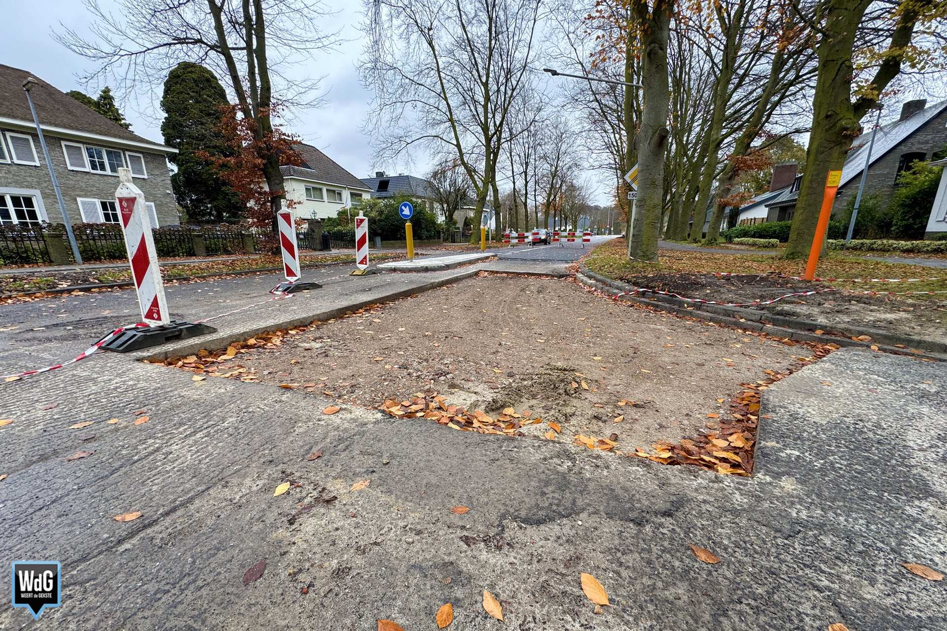 Deel Kazernelaan langer dicht vanwege herstel zinkgat
