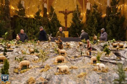 Kerstpanorama in kerk Leuken