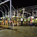 Brandweer oefent bij hoogspanningsstation in Kelpen-Oler