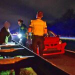 Aanhouding na kop-staartbotsing op snelweg A2 bij Hunsel