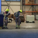 Ongeval met gevaarlijke stoffen in bedrijfspand op Kampershoek