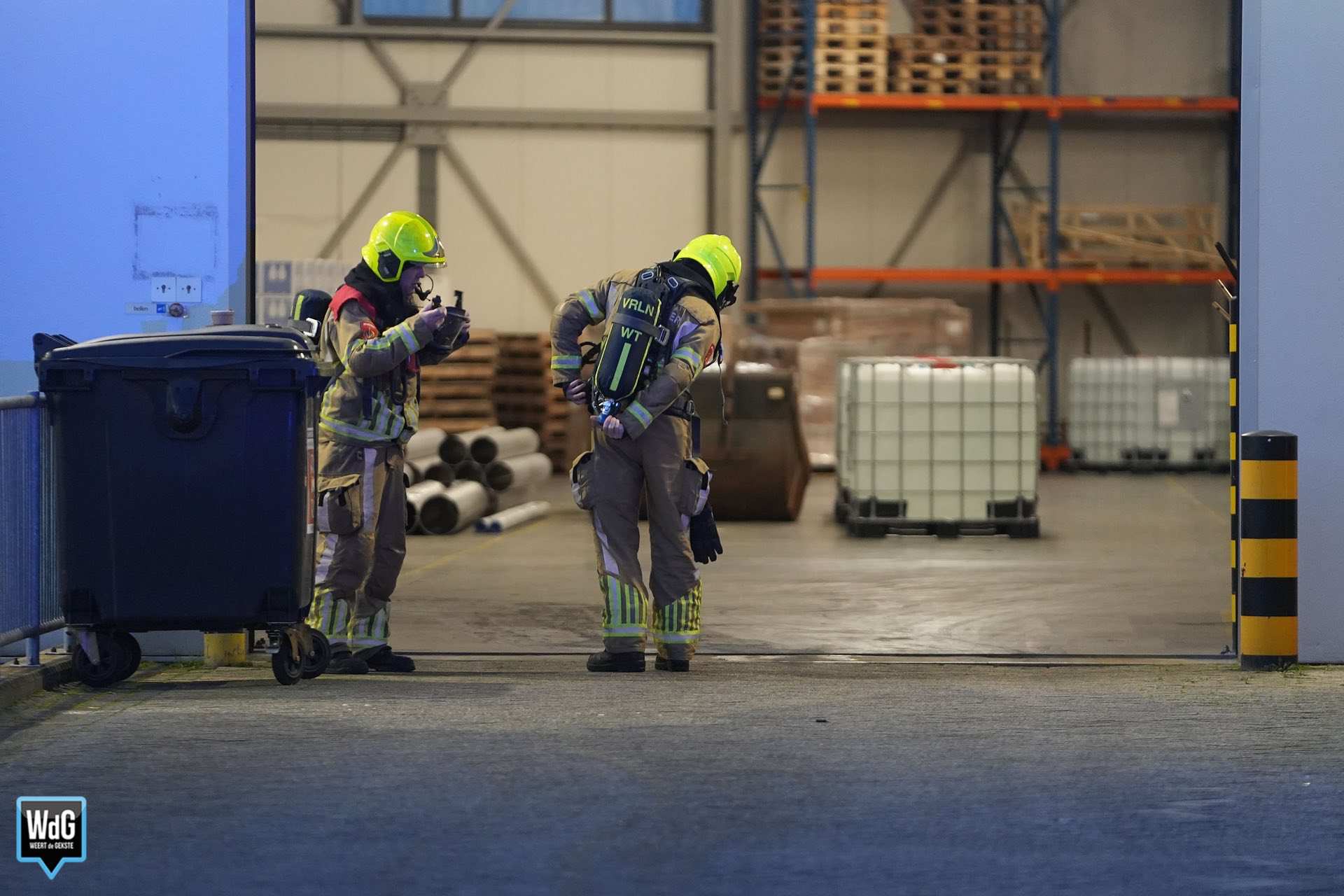 Ongeval met gevaarlijke stoffen in bedrijfspand op Kampershoek