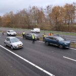 Kop-staartbotsing op snelweg A2 bij Hunsel