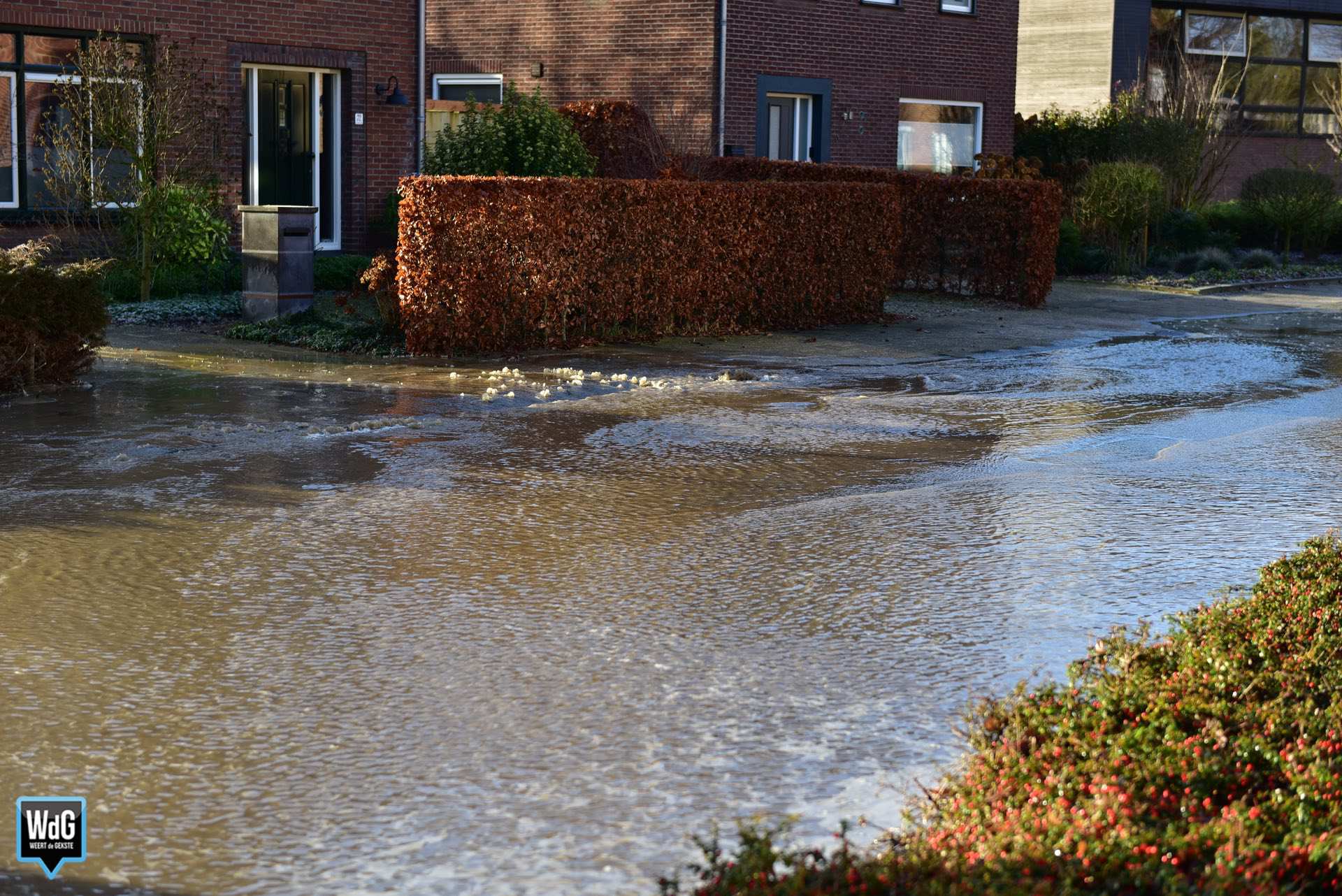 Beatrixstraat in Nederweert opnieuw getroffen door waterlekkage