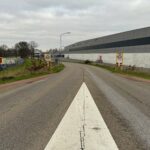 Witvennenveld waar gemotoriseerd verkeer en fietsers samenkomen