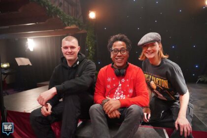 Wieërts op de set van Zapp-serie