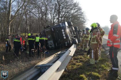 Ernstig ongeval met vrachtwagen op A2