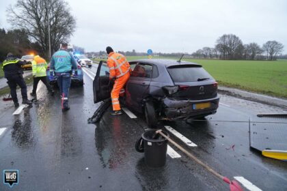 Botsing op kruising N280 bij Baexem