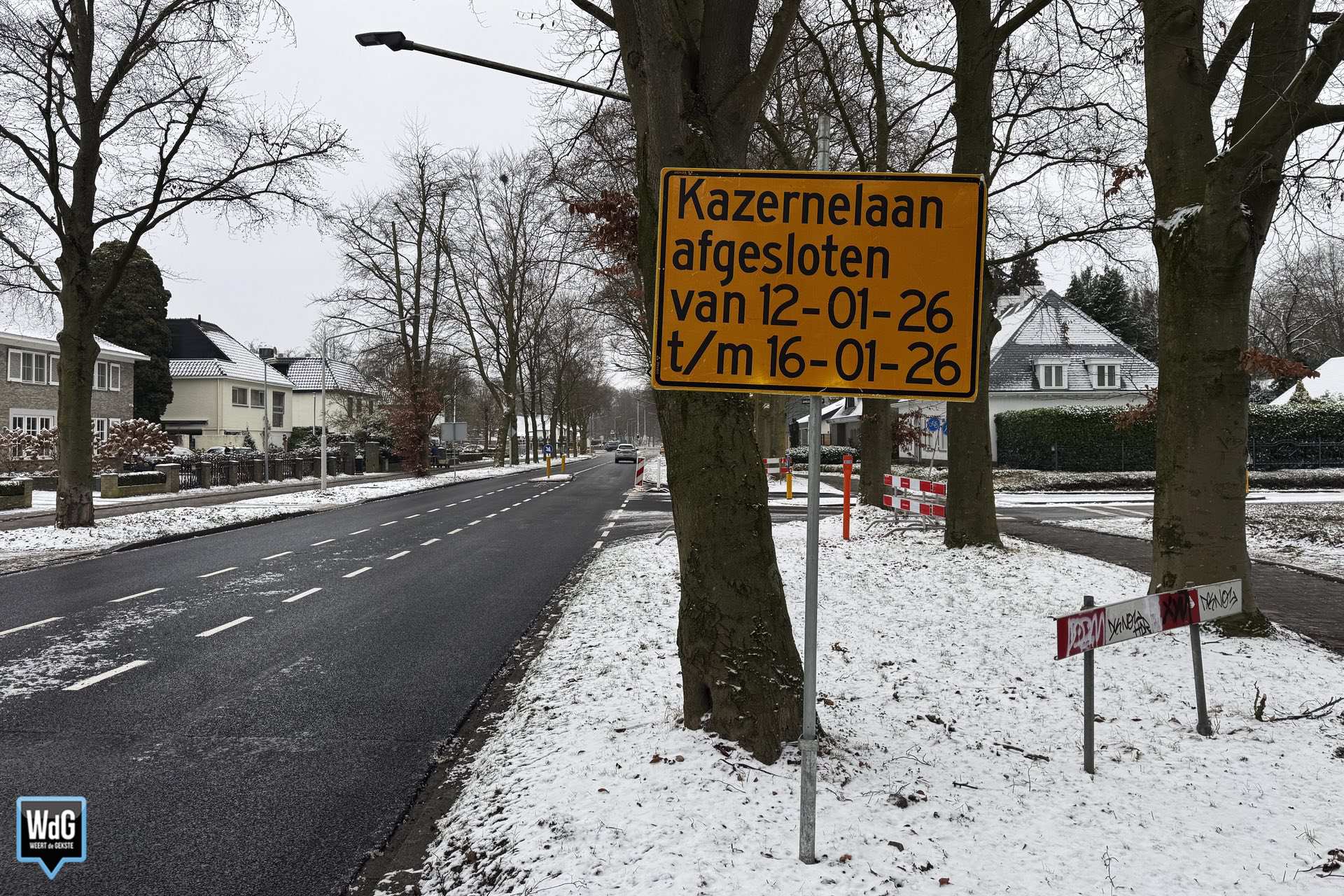 Deel Kazernelaan wordt opnieuw afgesloten voor rioleringswerk