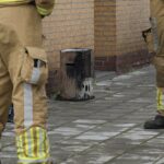 Kachel vat vlam in woning in Grathem