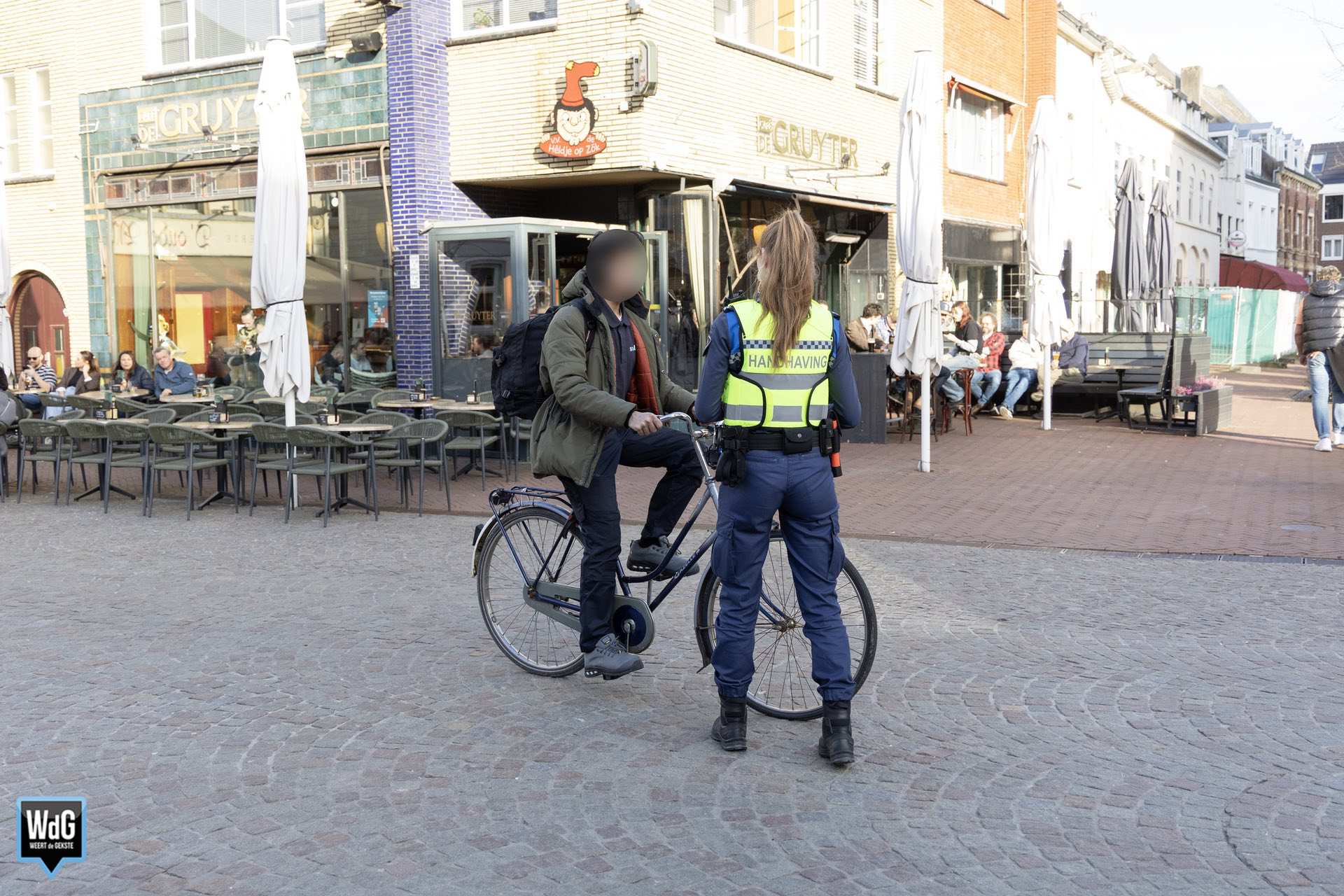 Fietsers aangesproken tijdens controle in centrum van Weert