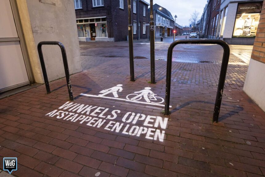 Nieuwe actie tegen fietsen in binnenstad van Weert