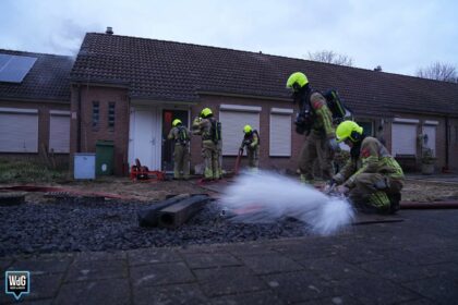 Zolderbrand in woning aan de Charitashof