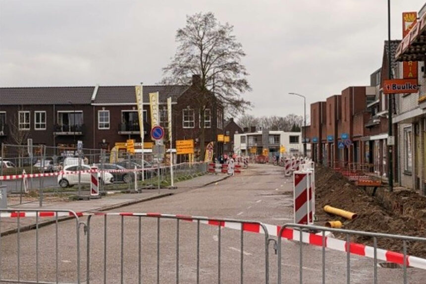 Werkzaamheden in Budel - Foto via Gemeente Cranendonck