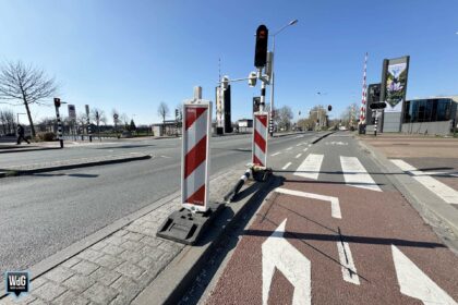 Stadsbrug aan zijde Bassin in Weert