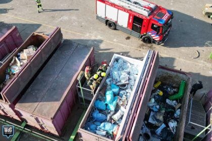 Brandje in container op Milieustraat
