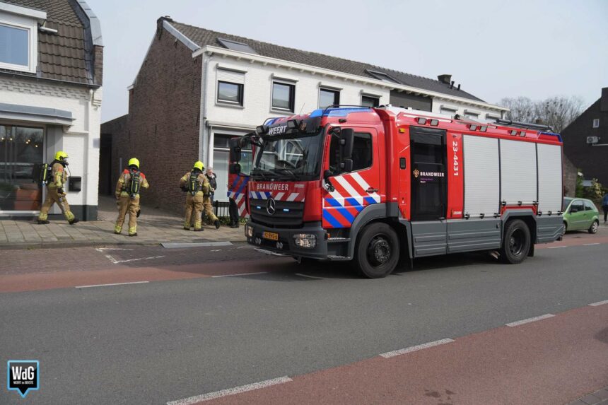 Gaslekkage in winkelpand aan Roermondseweg