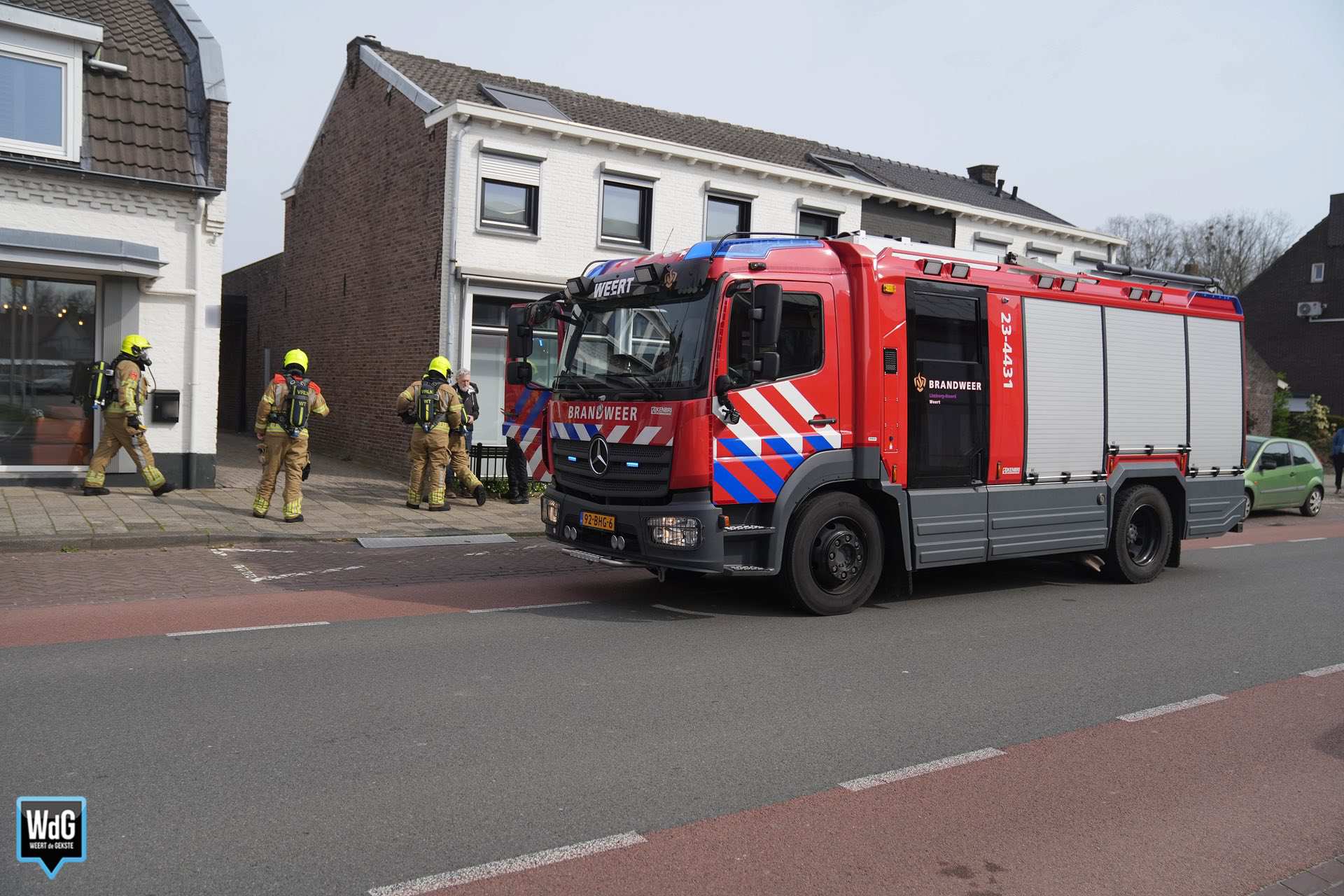 Gaslekkage in winkelpand aan Roermondseweg
