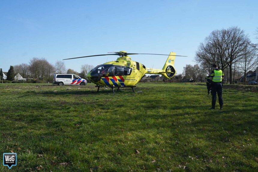 Traumahelikopter naar Maarheeze voor medische noodsituatie