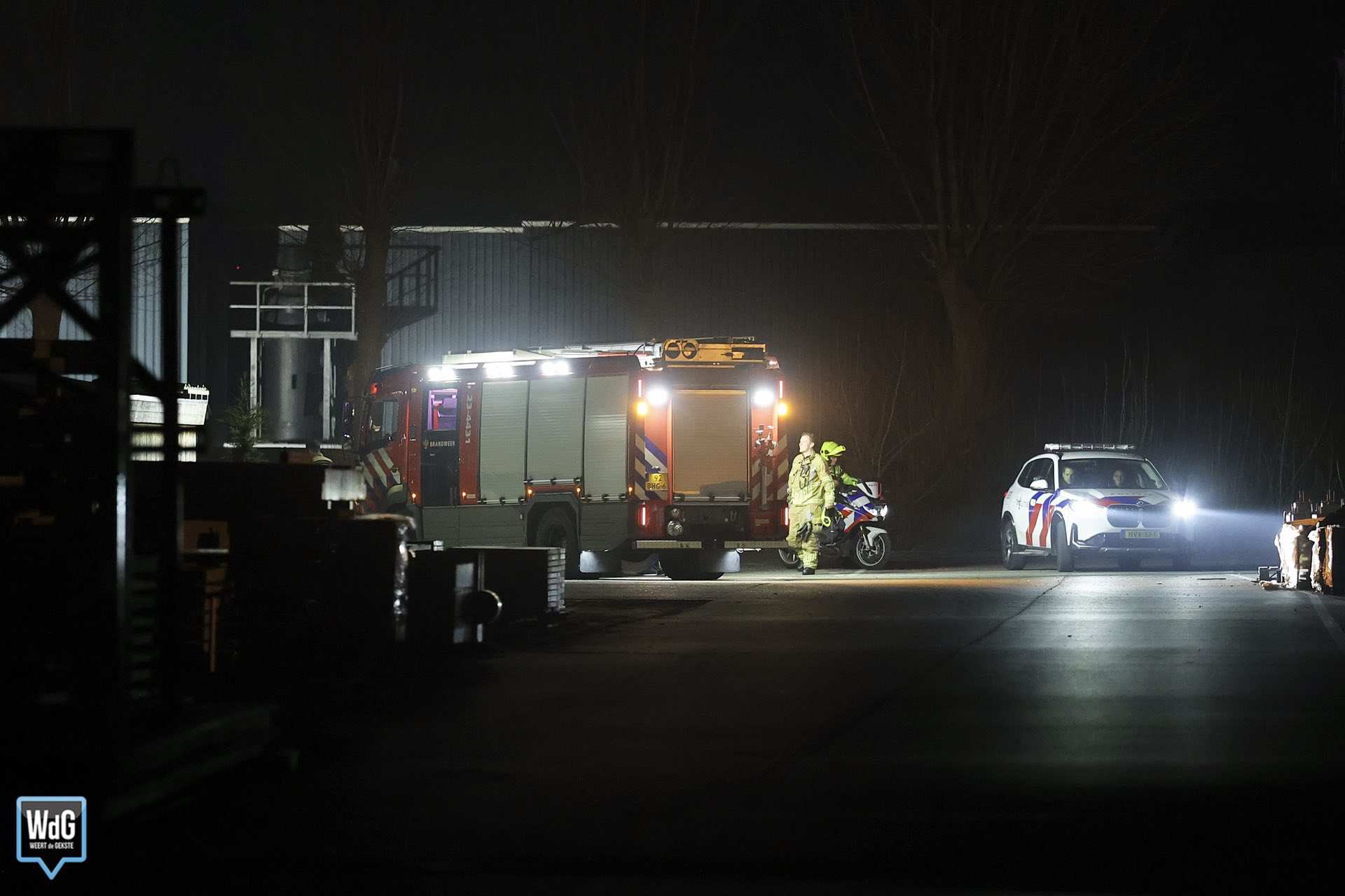 Brandmelding bij betonfabriek blijkt loos alarm