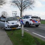 Drie auto's botsen op N280 bij Baexem