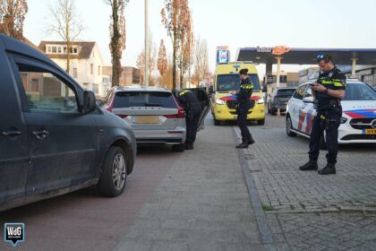 Kop-staartbotsing op de Roermondseweg