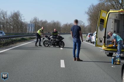 Motorrijder gewond bij ongeval op A2 in Maarheeze