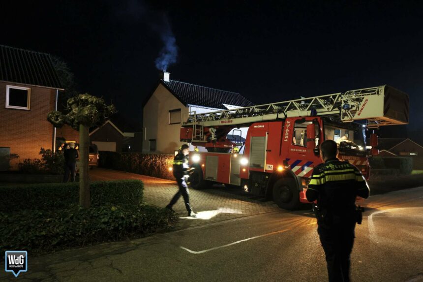Brandweer dooft schoorsteenbrand in Stramproy