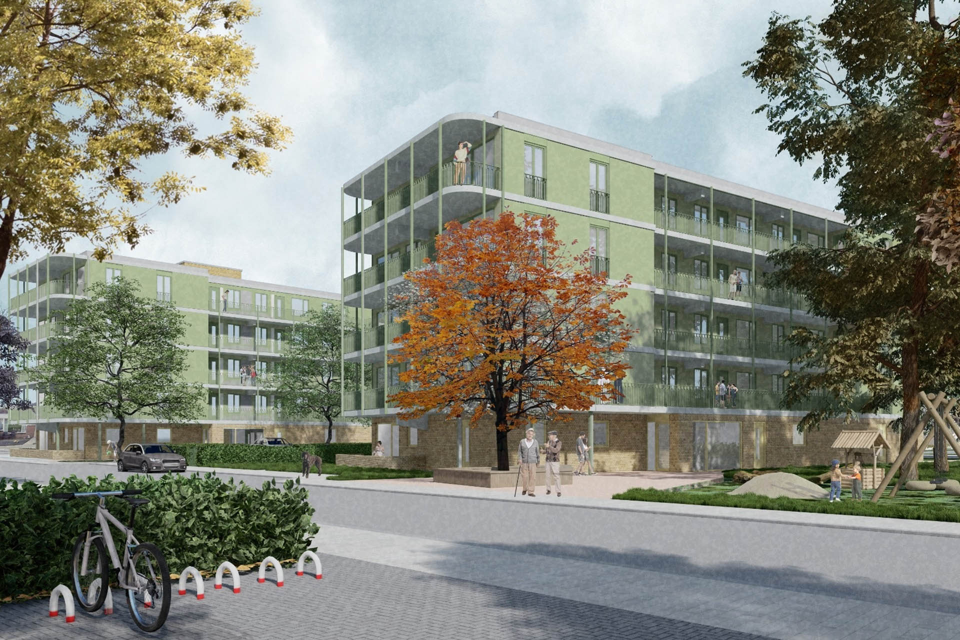 Schets plan Zevensprong in Weert - Foto via Gemeente Weert