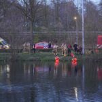 Dronevlieger spot auto in Noordervijver
