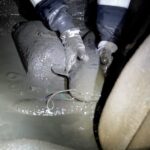 Auto uit Noordervijver gehaald mét glibberige passagiers