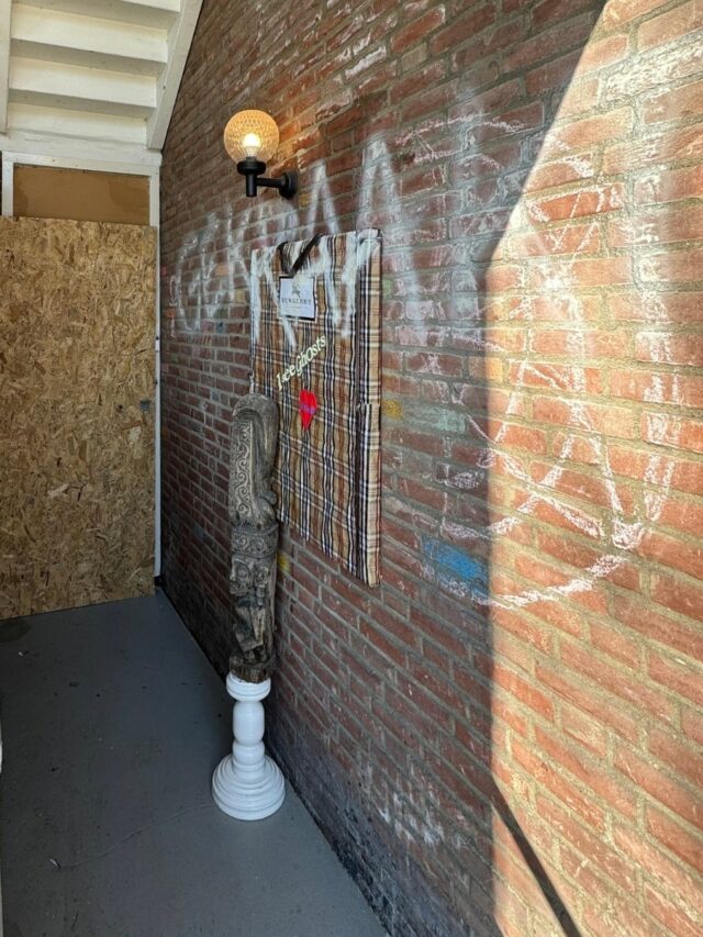 Opvallende situatie bij woning