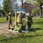 Kleine brand bij nieuwe ‘Telefoon van de Wind’ in park Aan de Bron