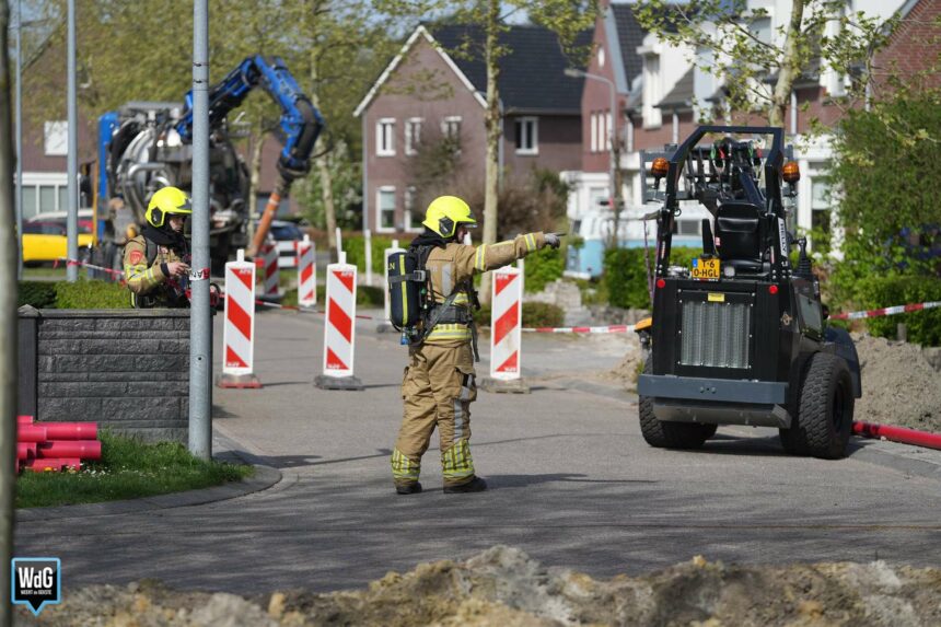 Gaslekkage in Altweerterheide na graafwerkzaamheden