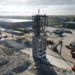 Toren oude Verkadefabriek aan Industriekade tegen de vlakte