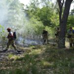 Natuurbrand op militair oefenterrein Weerterheide