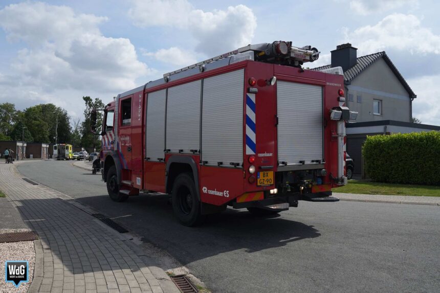 Brandweer Stramproy rukt voor het eerst uit in België
