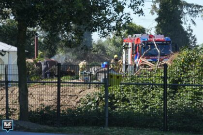 Kleine buitenbrand snel geblust op Laar