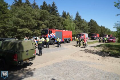 Inzet bij grote natuurbrand aan Geuzendijk tussen Budel en Weert