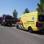 Brandweer bevrijdt meisje uit speeltoestel in Hunsel