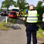 Auto en fietser botsen op Rijksweg Zuid (N280) in Kelpen-Oler