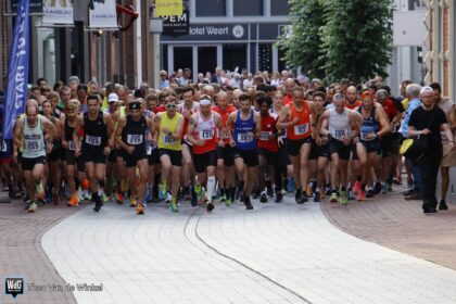 Hardlopers tijdens de Singelloop. Archieffoto.