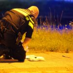 Archieffoto WdG - Mes op de stoep na steekincident in Weert