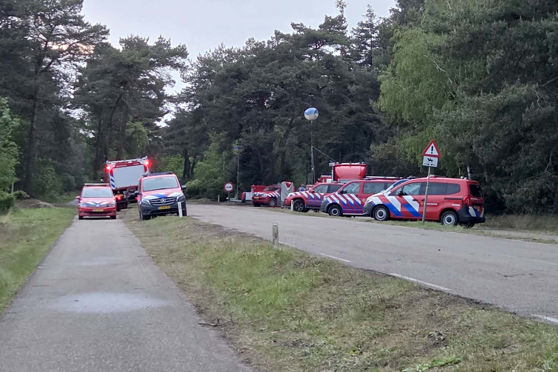 Sein ‘brand meester’ bij natuurbrand Weerterheide