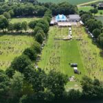 Luchtfoto van Ledûb Volleybal Festival. Ingestuurde foto