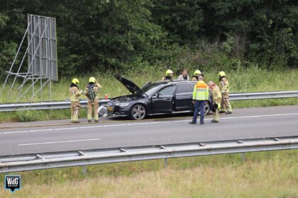 Brandweer ter plaatse voor vermeende autobrand op A2